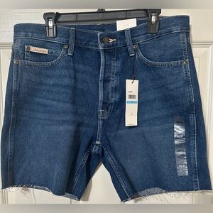 NEW - Calvin Klein Women’s Dark Blue Jean Shorts